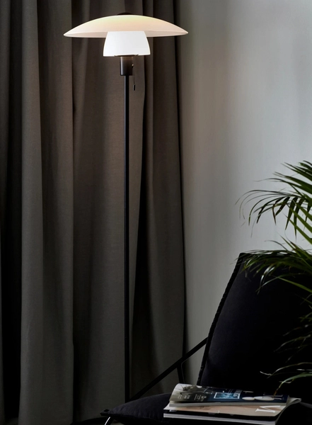 Lampa podłogowa Verona 2010884001 Nordlux szklana biała czarna