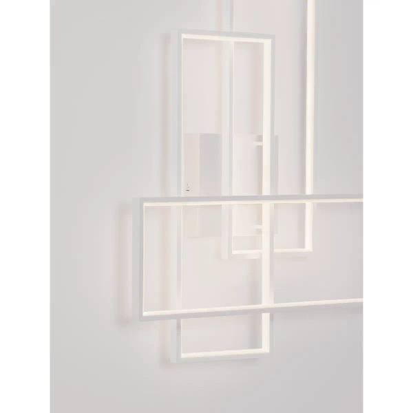 Lampa ścienna do salonu DENVERA LE45477 LED 48W 3200K ramki białe