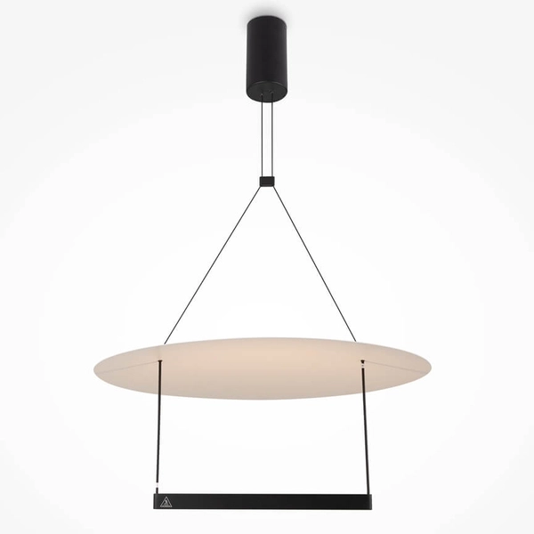 Okrągła lampa wisząca Ambience MOD280PL-L30B3K LED 30W 3000K czarny biały