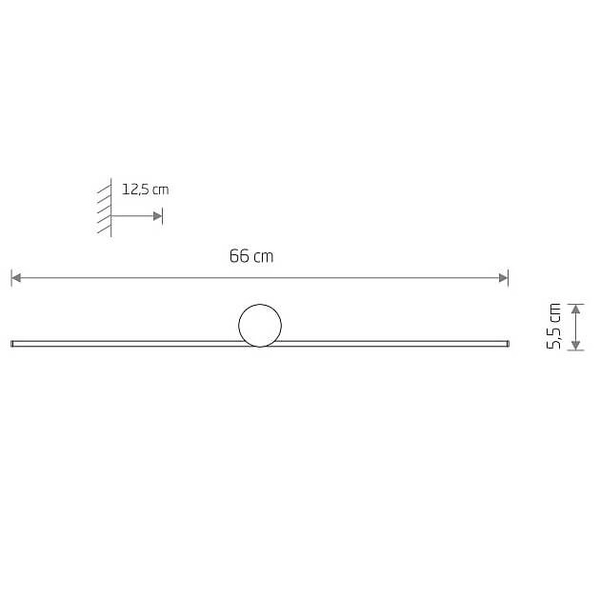 Ścienna lampa listwa SPIN 11587 LED 10W 3000K biały