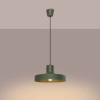 Oliwkowa lampa wisząca BILO SL.1705 owalna 1xE27 nad wyspę