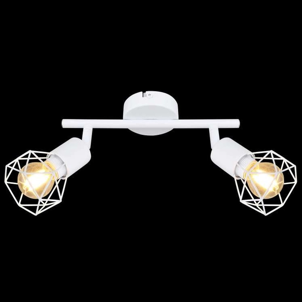 Druciana LAMPA sufitowa XARA I 54802W-2 Globo metalowa OPRAWA industrialny plafon reflektorki białe