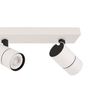 Plafon LAMPA sufitowa LACONI SPL-2813-4B-WH Italux metalowa OPRAWA regulowane reflektorki na listwie białe czarne