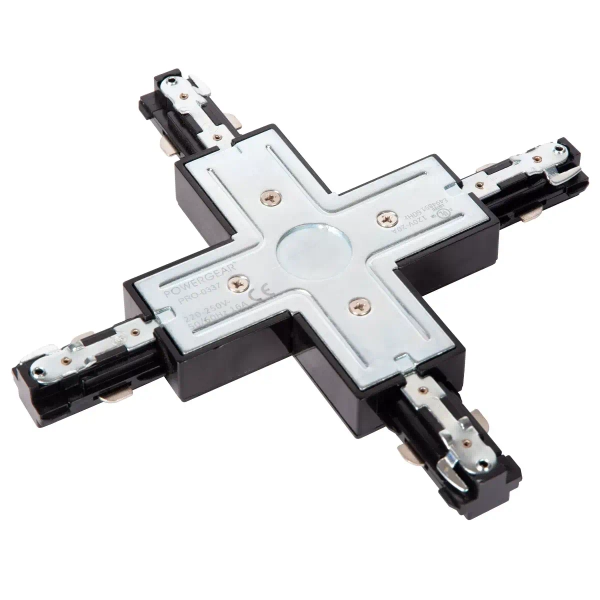 Łącznik-X do szyn jednofazowych Track 09950/08/30 Lucide czarny