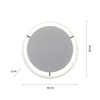 Sypialniany plafon natynkowy Ritus 15392-13 Just Light LED 28W 3000K grafitowy