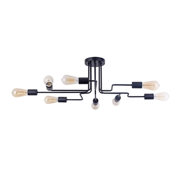 LAMPA sufitowa GILBERT T532CL-08B Maytoni plafoniera OPRAWA metalowa plafon loftowy czarny