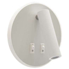 Kinkiet LAMPA ścienna OTELLO LED C 03722 Ideus okrągła OPRAWA metalowa LED 6W 3000K + 3W 4000K tuba regulowana biała