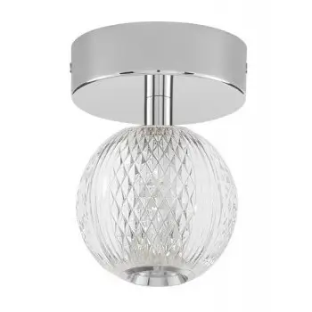 Kulista lampa sufitowa BRILLE LE43474 LED 6W srebrny przezroczysty