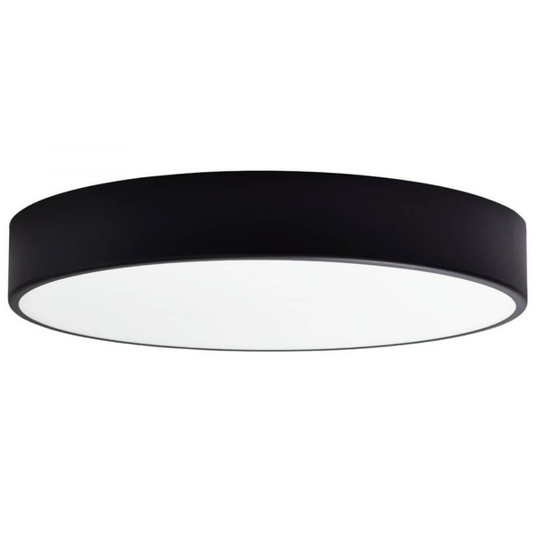 Przysufitowa lampa biurowa 137623620958 okrągła z czujnikiem ruchu czarna