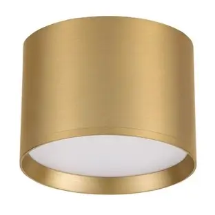 Ledowy okrągły plafon RINVELA LE45505 LED 17W 3000K złota