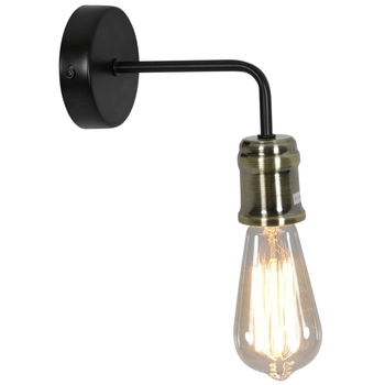 Kinkiet ścienny GOLDIE 21-56160 industrialna żarówka bulb patyna czarna