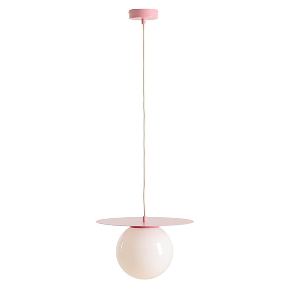 Kulista lampa nad stół Loop 1125G18_M Aldex wisząca ball różowy