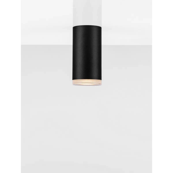 Sufitowa lampa tubka ZENFARO LE45670 do salonu czarny