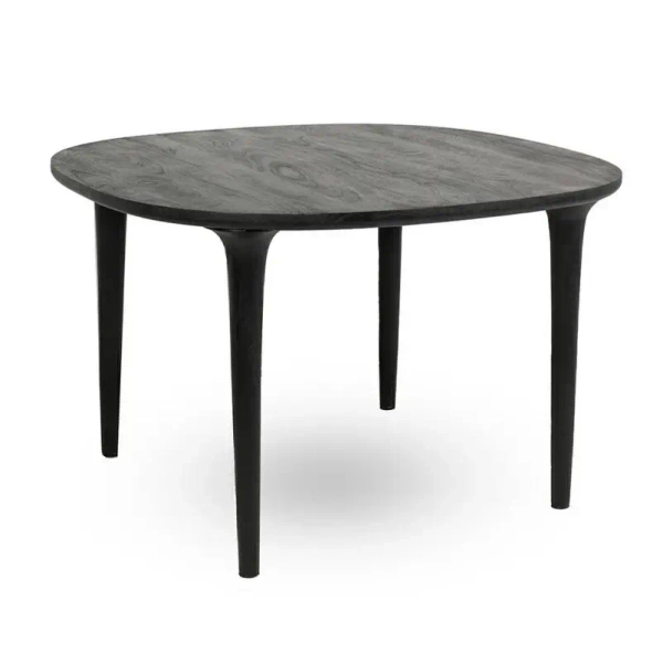 Okrągły stół LAMINAR MM001501100339 czarny drewniany do jadalni 120cm