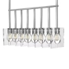 Lampa wisząca na łańcuchu LUDLOW QN-LUDLOW8-PN polerowany nikiel