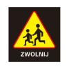 Trzykolorowe szkiełko do projektorów LED LOGG3-ZWOLNIJ ostrzegawczy