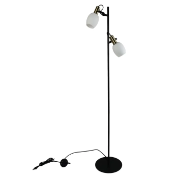 Lampa podłogowa regulowana Arild 2312324003 do czytania czarny mosiądz