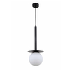 Lampa wisząca Roma LP-1345/1P BK Light Prestige mleczna kula szklana