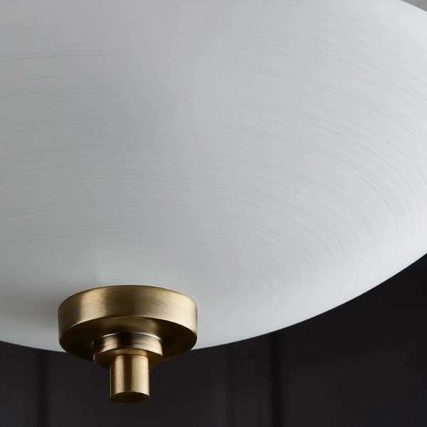 Lampa sufitowa WELLES-3AB Endon szklany klosz vintage biały