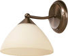 Antyczna lampa ścienna Regina 8171 do pokoju brąz kremowa