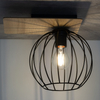 Czarny plafon Cyber 32357 kuchenna lampa nasufitowy druciak