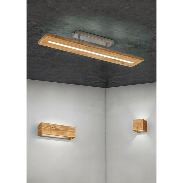 Ścienna lampa kostka BRAD 223710130 LED 4,3W 3000K drewniany