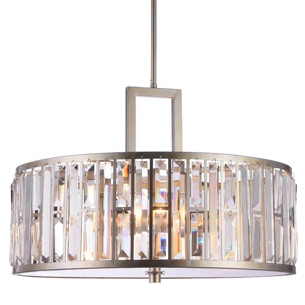 Glamour LAMPA wisząca KYIV P05134CP Cosmolight kryształowy ZWIS nad stół szampański