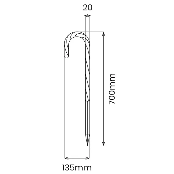 Dekoracyjna lampa wtykana Candy ML2406 LED 10W IP44 biała czerwona