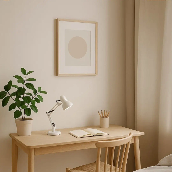 Klasyczna lampa biurkowa NEXA WHITE ML1637 regulowana biała