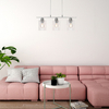 Nowoczesna LAMPA wisząca MIROSLAW 3580 Rabalux salonowy zwis szklany 3-punktowy chrom