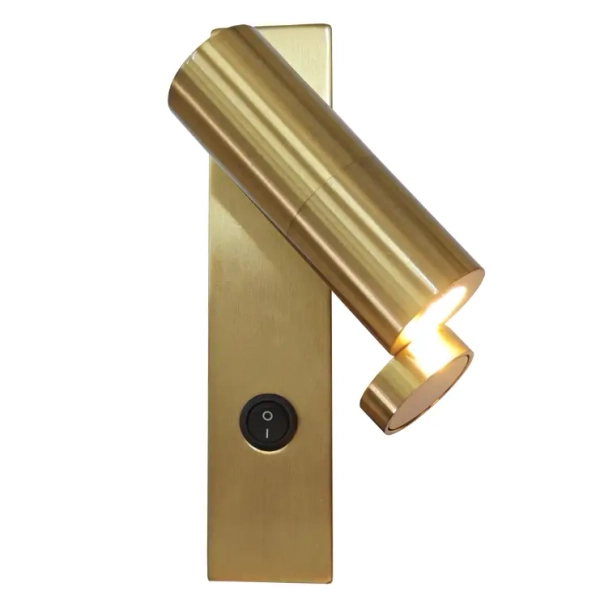 Regulowany kinkiet ledowy Miri LP-1507/1W GD LED 3W 3000K złoty