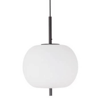 Kulista lampa wisząca MARC LE42718 szklana kula biała czarna