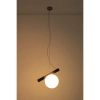 Szklana lampa wisząca BALANCE biała grafitowa MSE1501100489 1xG9 Ø35 kulista