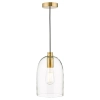 Wisząca lampa nad stół Archie ARC0163 szklana do jadalni szklana mosiądz