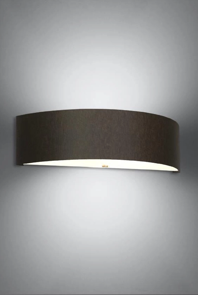 Kinkiet LAMPA ścienna SKALA SL.0764 półokrągła OPRAWA abażurowa czarna