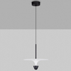 Wisząca lampa talerz UCURENA LE44640 LED 11W 3000W metalowa biała czarna