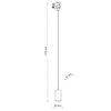 Lampa wisząca trójobwodowa Tracer 4844 TK Lighting do szynoprzewodu czarna