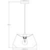 Zwisowa lampa z abażurem Jessica 10421/30/73 Lucide tkaninowa beżowa czarna