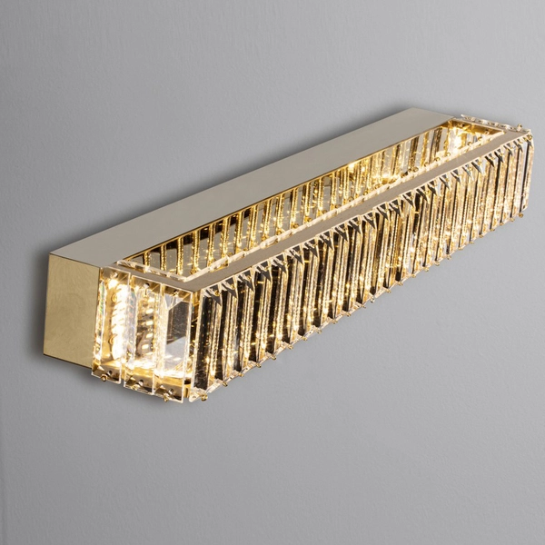 Ścienna lampa salonowa Bauta glamour LED 19W 3500K kinkiet złoty