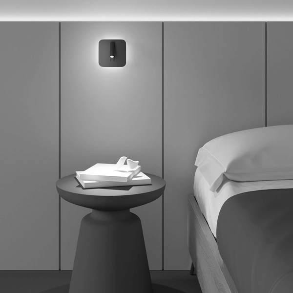 Kinkiet lampa ścienna Los 176 C175-WL-01-6W-B LED 9W 3000K czarna