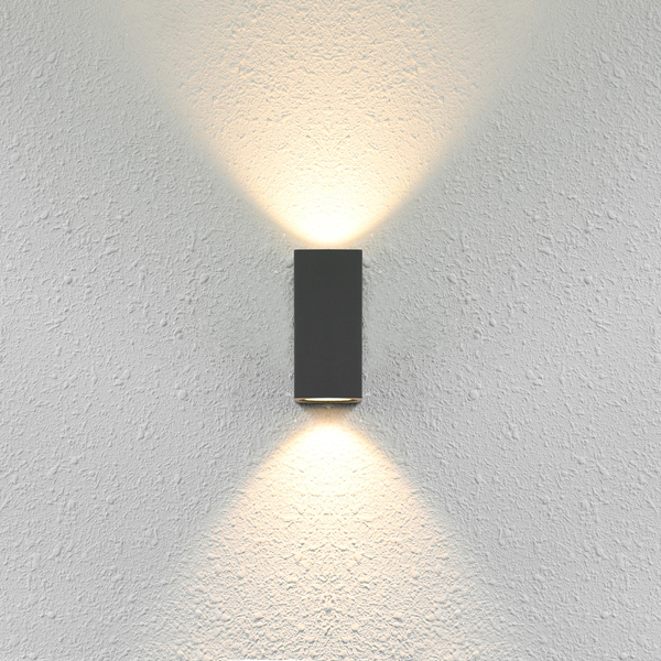Nowoczesny kinkiet zewnętrzny Genta OWL-2198-1SQ Italux IP54 czarny