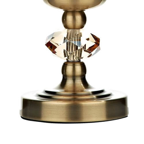 Stołowa lampa z abażurem Edith EDI4175 mosiądz kremowy