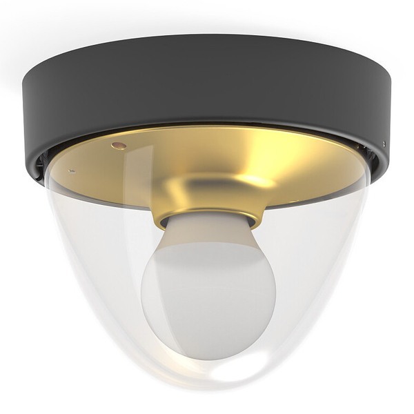 Przysufitowa lampa outdoor NOOK 7976 tarasowy plafon IP44 czarny