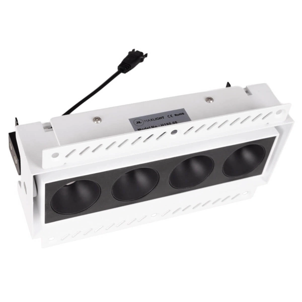 Lampa wpustowa z zasilaczem i modułem LED Modular H180.08 + HM180 4L + HT180 12W ON/OFF Maxlight LED 12W 3000K czarna biała