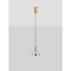 Szklana wisząca lampa SARDUNO LE45136 LED 8W 3000K złota