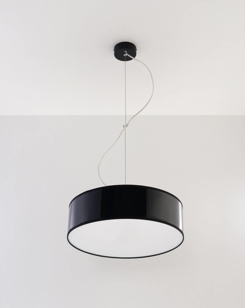 Podwieszana lampa okrągła ARENA 35 SL.0115 Sollux czarny zwis