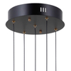 Szklana lampa zwis Montiela PND-34374-5-BK LED 125W 3000K czarny biały złoty