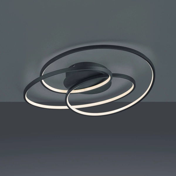 Ledowa lampa sufitowa GALE 673916032 38,5W 3000K spirala czarny