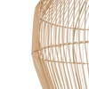 Wisząca kuchenna lampa Haiti 11164 Nowodvorski klatka kosz japandi bambusowa drewniana biała