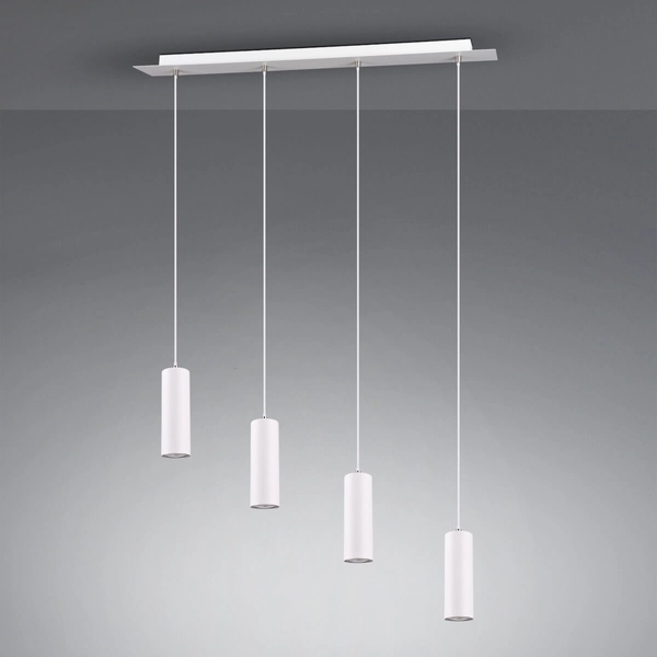 Lampa wisząca na belce VANTOS DL401312400 Trio tubki kuchenna biały